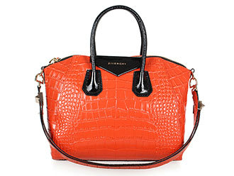 Givenchy handbags crocodile 9981 orange